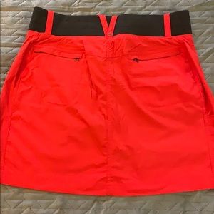 Title nine hot red black skort shorts 12 EUC